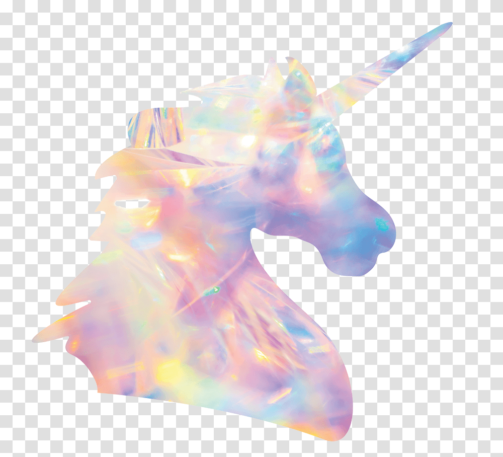Holographic Unicorn Sticker Holographic Unicorn, Ornament, Pattern, Fractal Transparent Png