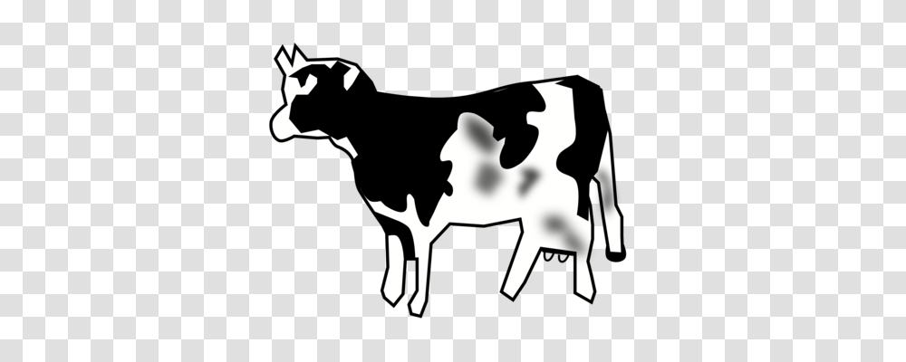 Holstein Friesian Cattle Baka Taurine Cattle Dairy Cattle Computer, Mammal, Animal, Dairy Cow, Stencil Transparent Png