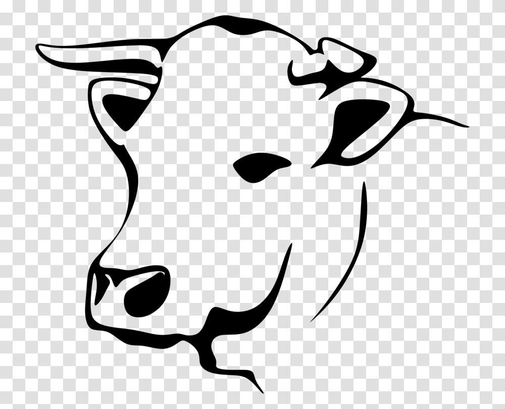 Holstein Friesian Cattle Jersey Cattle Line Art Dairy Cattle Free, Gray Transparent Png
