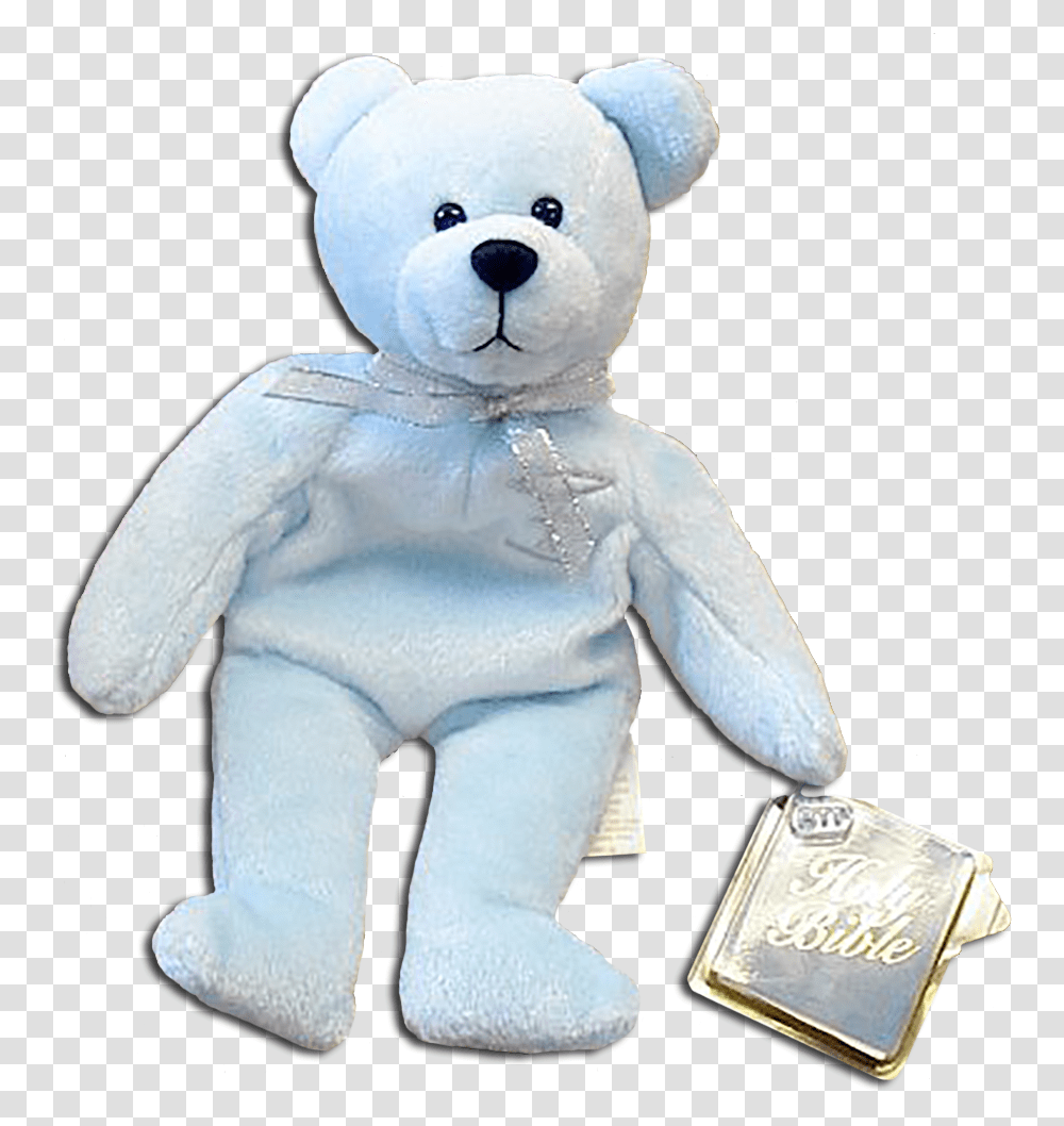 Holy Bear Purity The Baptism Blue Teddy Bear Teddy Bear, Toy Transparent Png