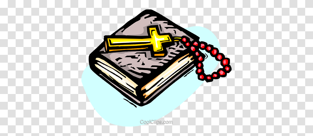 Holy Bible With Crucifix And Beads Royalty Free Vector Clip Art, Diary, Dynamite, Bomb Transparent Png