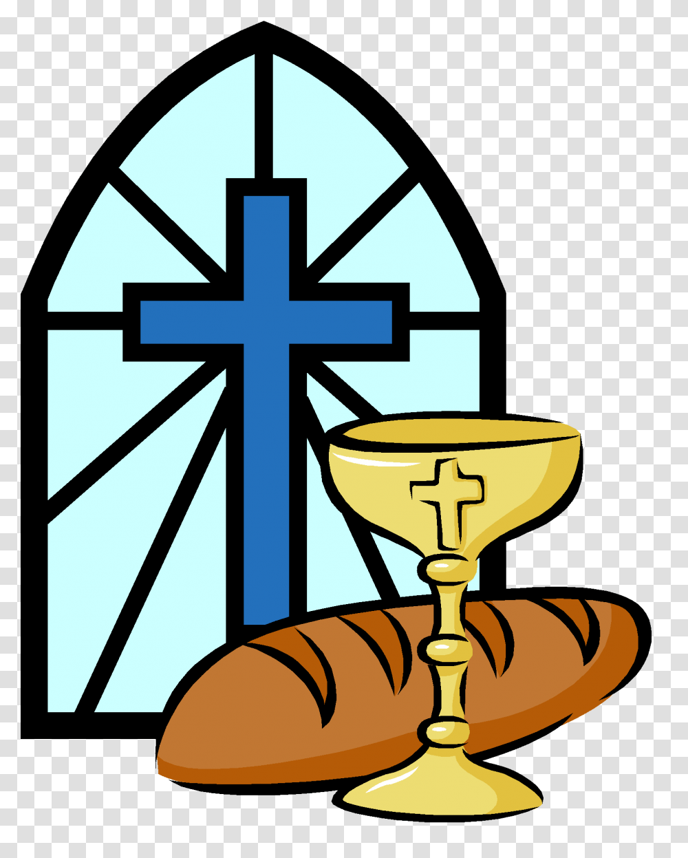 Holy Communion Bread And Wine Ministers The Eucharist Free Image, Cross, Glass, Hourglass Transparent Png