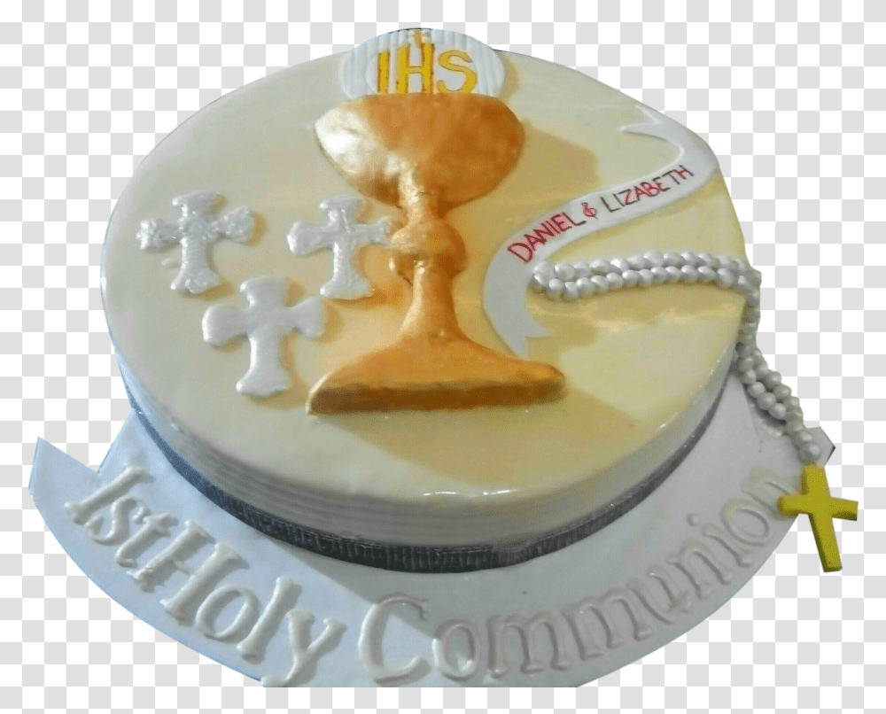 Holy Communion Cake Baptism Cake Cake Pink Amp White, Birthday Cake, Dessert, Food, Icing Transparent Png