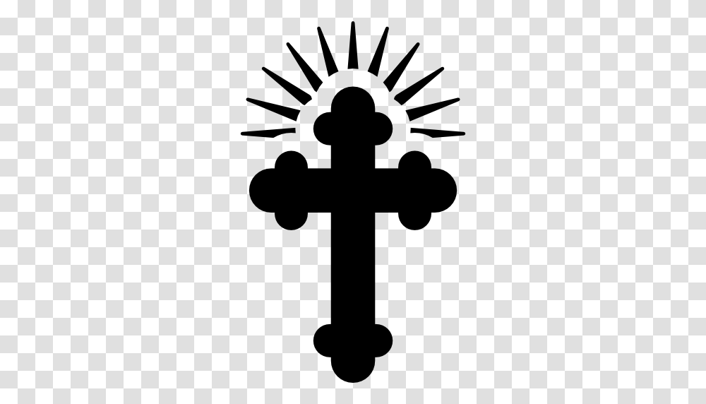 Holy Cross, Stencil, Silhouette, Emblem Transparent Png