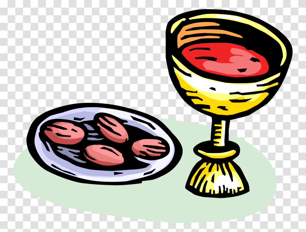 Holy Eucharist Vector Image Last Super Clipart, Glass, Broom, Dish, Meal Transparent Png