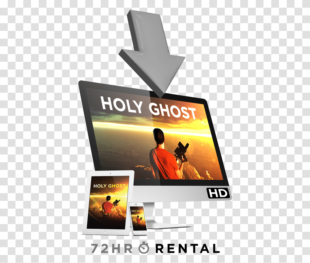 Holy Ghost Clipart Download Holy Ghost, Person, Computer, Electronics, Tablet Computer Transparent Png