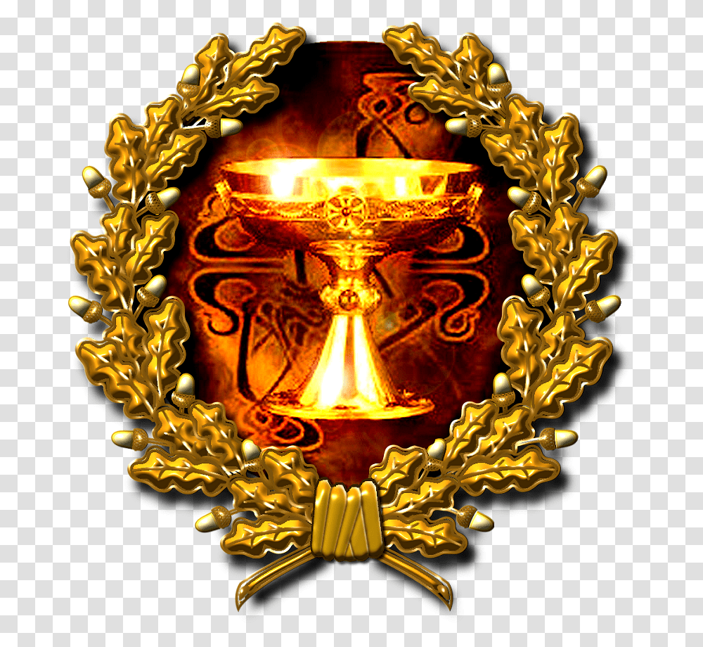 Holy Grail, Chandelier, Lamp, Gold, Emblem Transparent Png