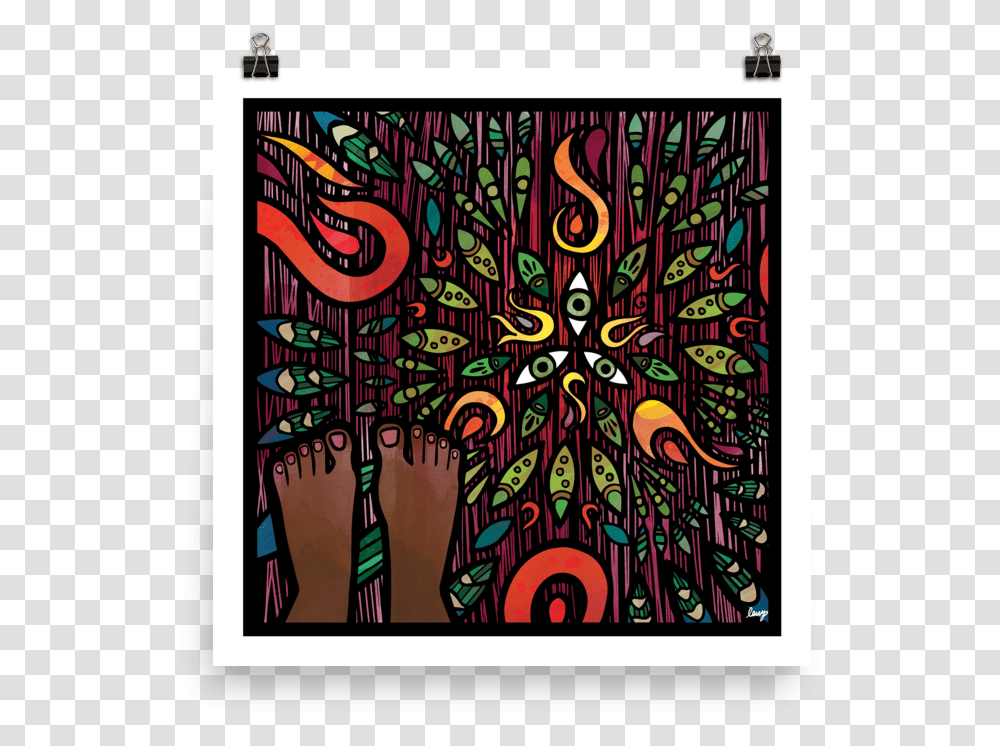 Holy Ground Print Stained Glass, Modern Art Transparent Png