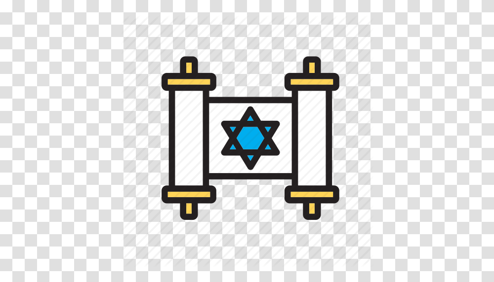 Holy Jewish Judaism Law Religion Text Torah Icon, Star Symbol, Cross, Emblem Transparent Png