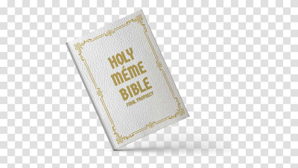 Holy Mme Bible Label, Furniture, Passport, Id Cards Transparent Png