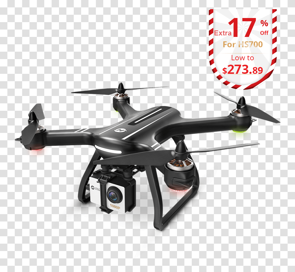 Holy Stone Hs700 Fpv Drone With 1080p Hd Camera Live Holy Stone, Sink Faucet, Machine, Rotor, Coil Transparent Png