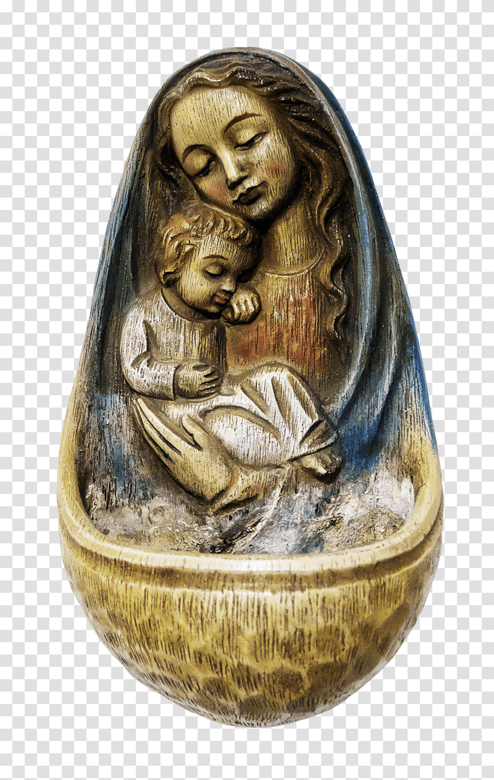 Holy Water Container Madonna Free Photo On Pixabay Ceramic Transparent Png