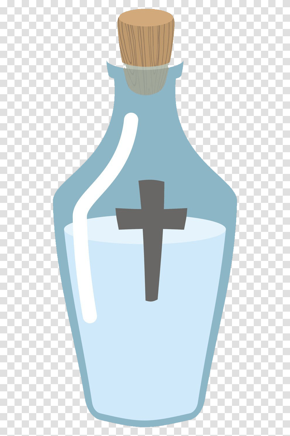 Holy Water, Cross, Bottle, Jar Transparent Png