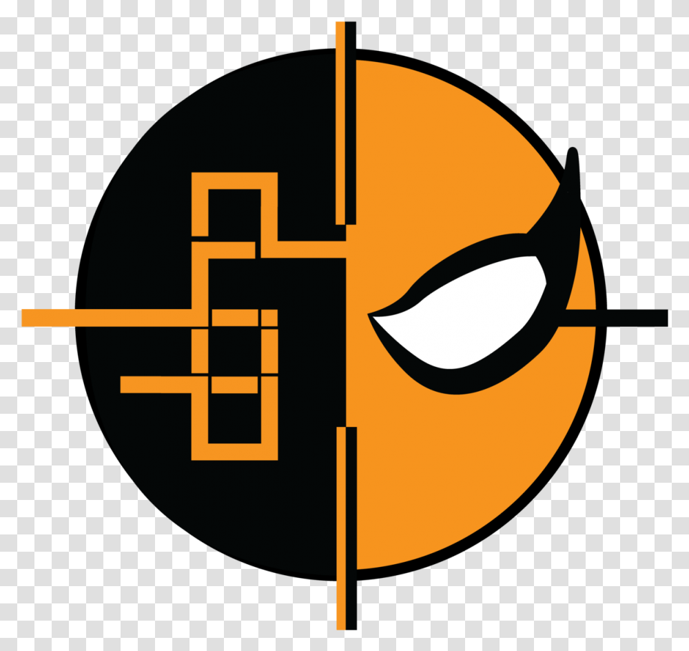 Homage To Logo Deathstroke Logo, Symbol, Mask, Alien, Nuclear Transparent Png