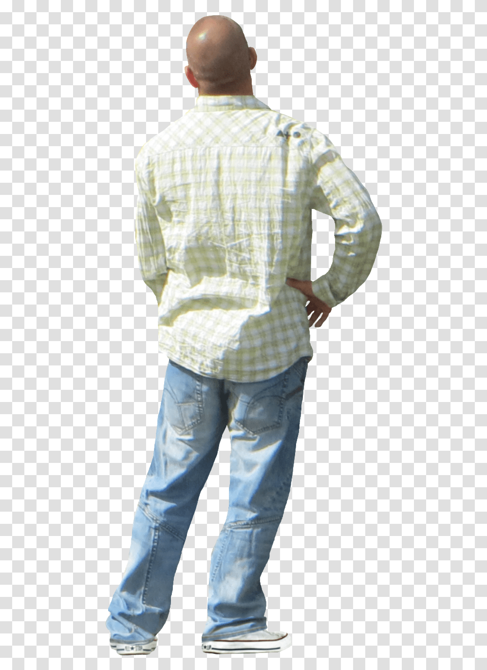 Hombre De Espaldas People For Photoshop Looking Up, Clothing, Pants, Sleeve, Person Transparent Png