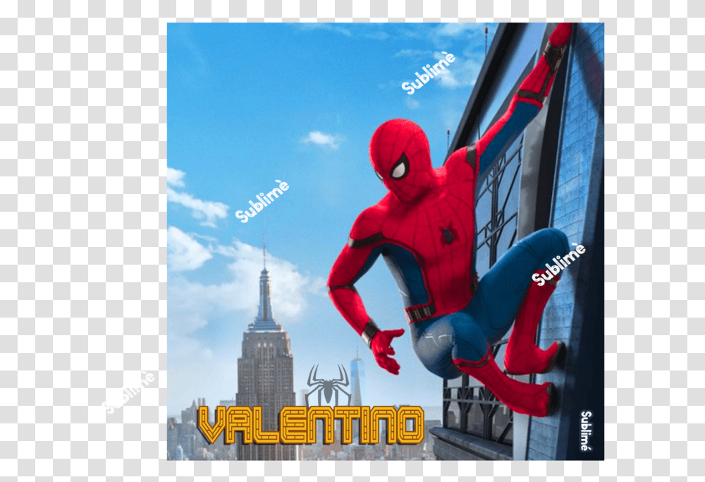 Hombre Iron Spider Mcu Swinging, Urban, Metropolis, City Transparent Png