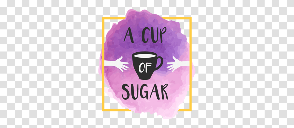 Home A Cup Of Sugar Coffee Cup, Purple, Poster, Advertisement, Text Transparent Png