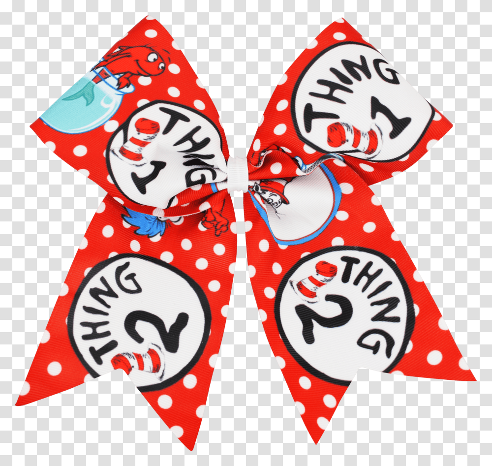 Home Accessories Bows Amp Headwear Patterned Bows Thing 1 And Thing, Apparel, Hat, Applique Transparent Png