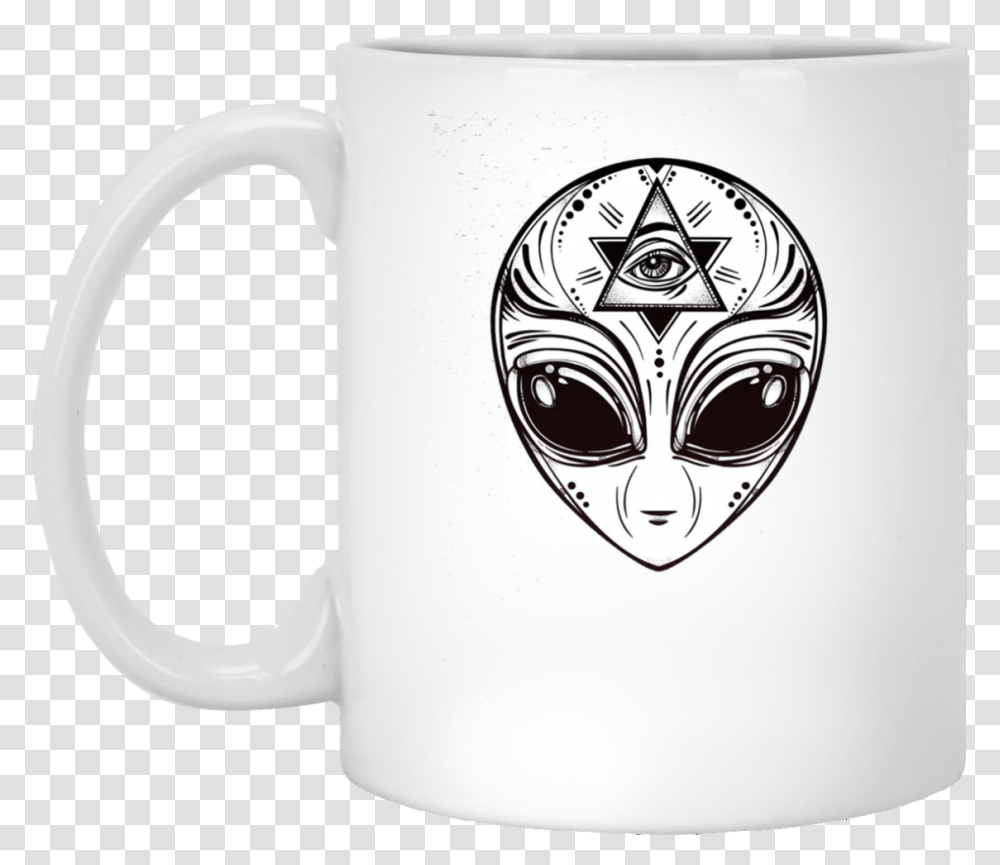 Home Aliens Illuminati Alien Occult Mason All Seeing Alien Illuminati Vector, Coffee Cup Transparent Png