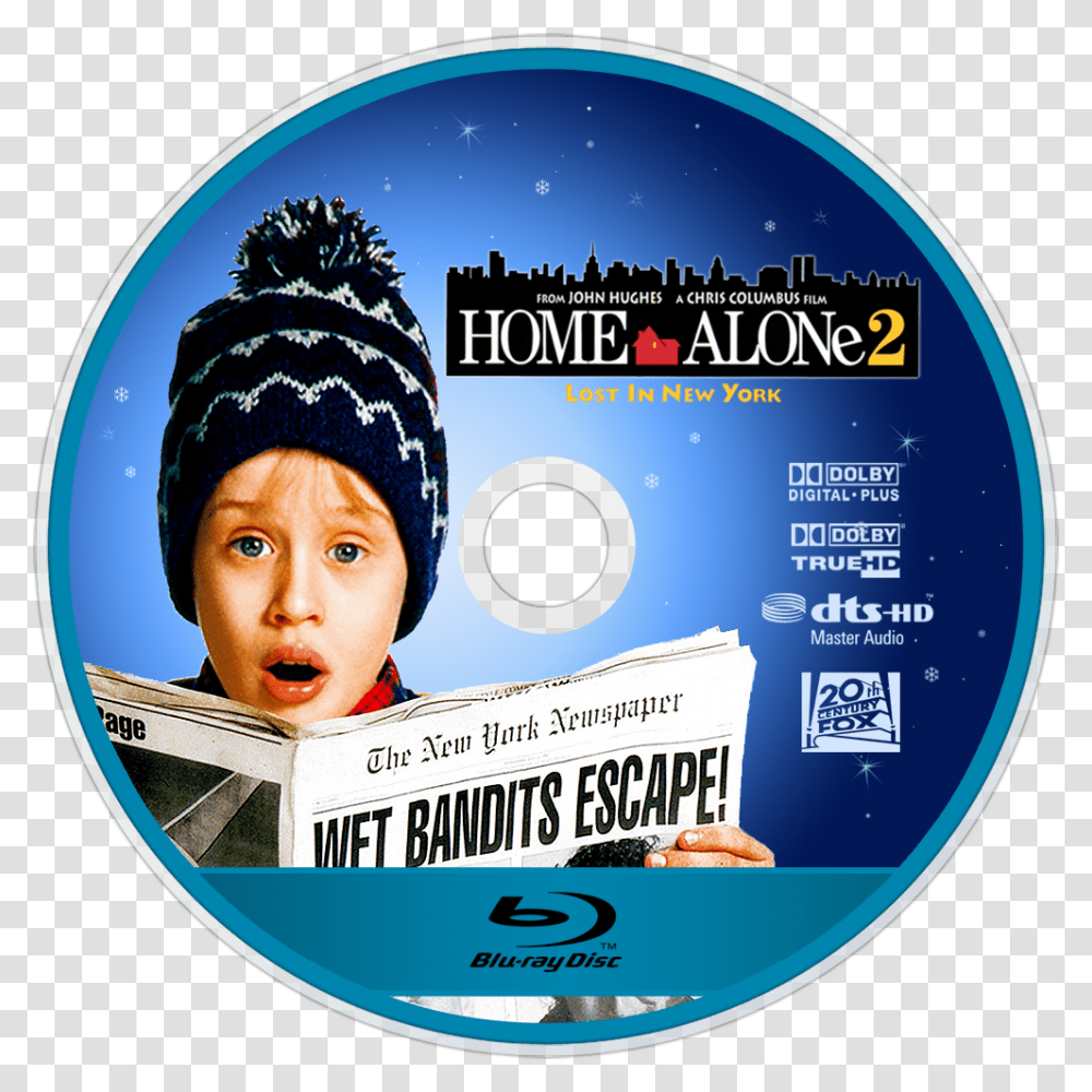 Home Alone 2 Lost In New York 1992 Bluray, Disk, Dvd, Person, Human Transparent Png