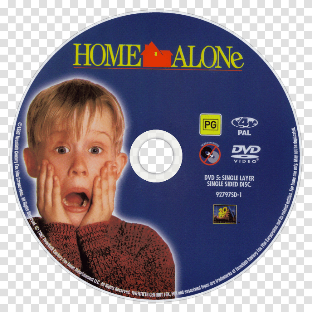 Home Alone Dvd Disc, Disk, Person, Human Transparent Png