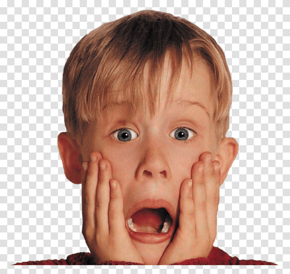 Home Alone Macaulay Culkin Home Alone, Finger, Person, Human, Face Transparent Png