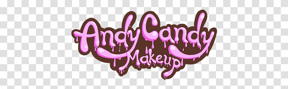 Home Andy Candy Makeup Calligraphy, Purple, Text, Heart, Graphics Transparent Png