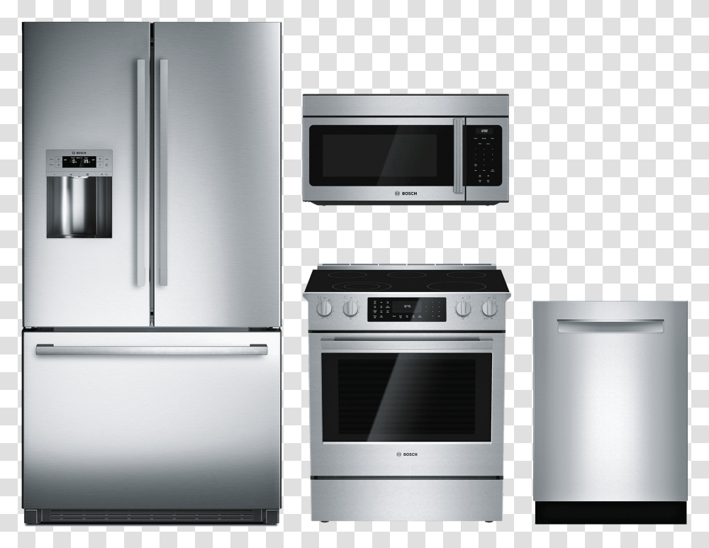 Home Appliance Bosch Appliances, Oven, Microwave, Refrigerator Transparent Png