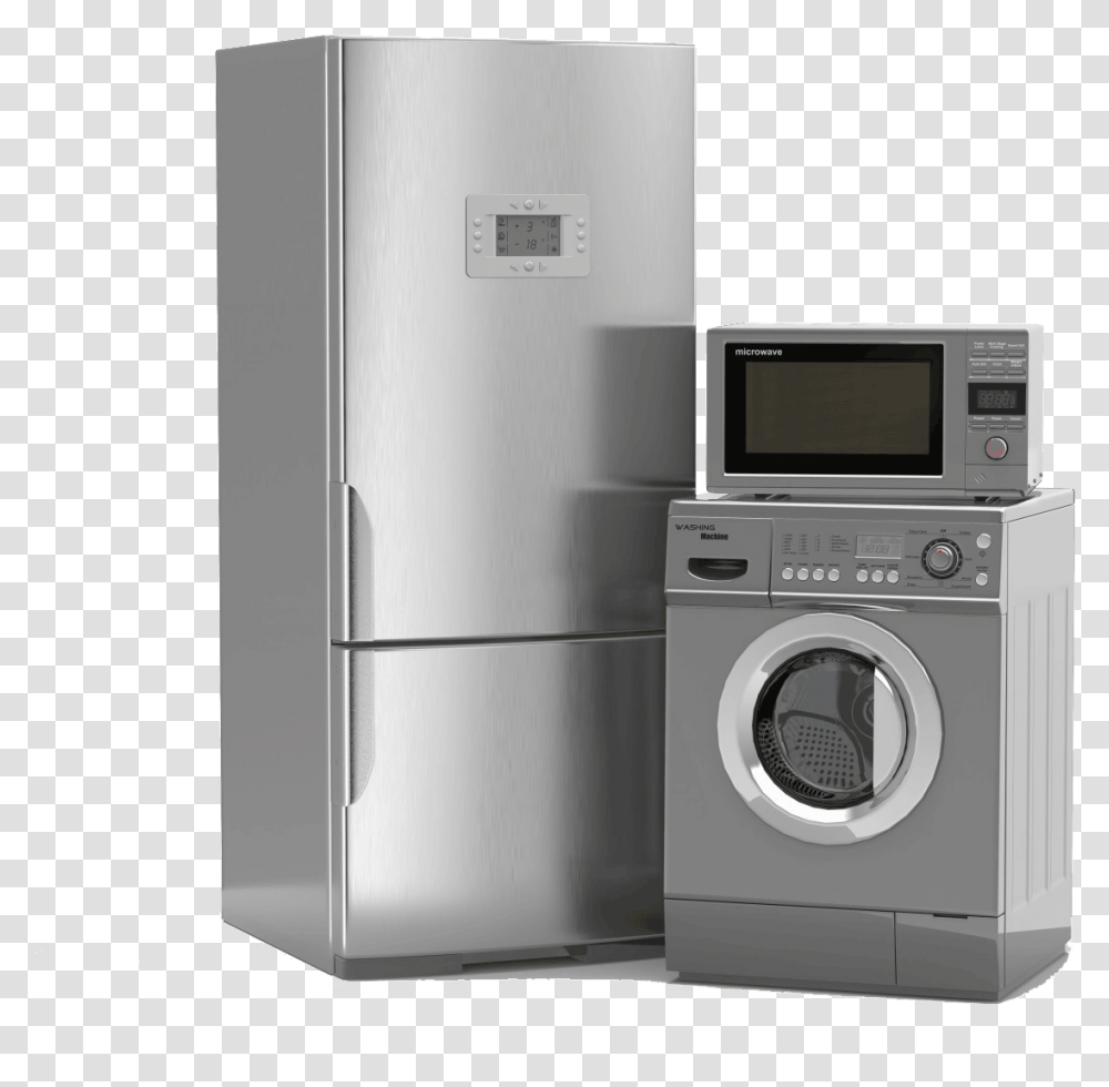Home Appliances Simple Refrigerator And Washing Machine, Microwave, Oven, Washer Transparent Png