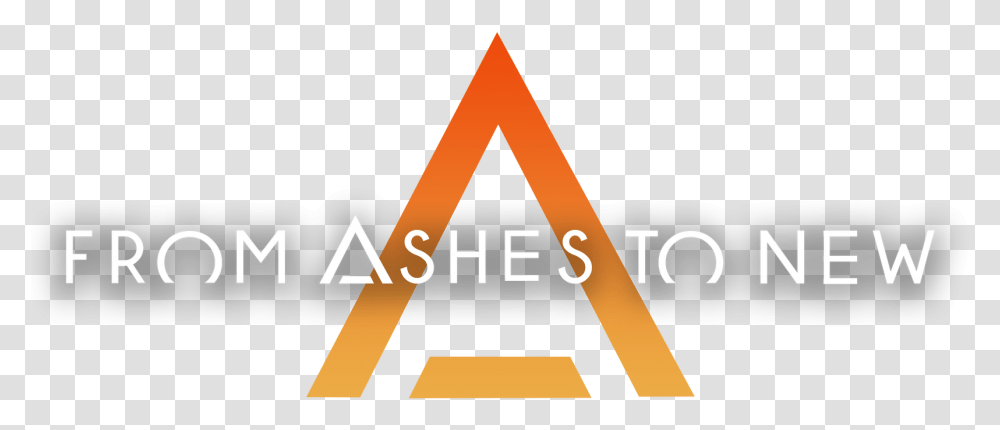 Home Ashes To New Logo, Triangle, Text, Alphabet, Symbol Transparent Png