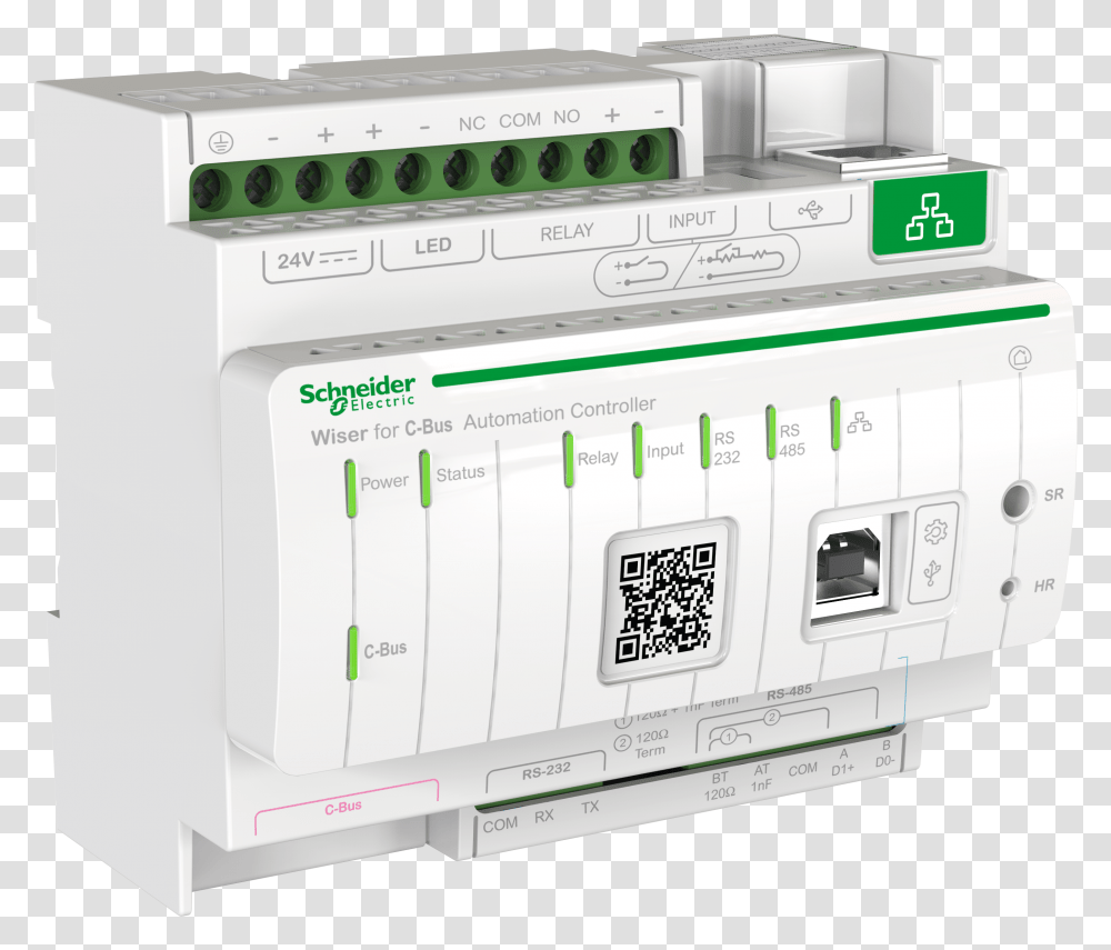 Home Automation Schneider Electric, QR Code, Electronics, Electrical Device, Box Transparent Png