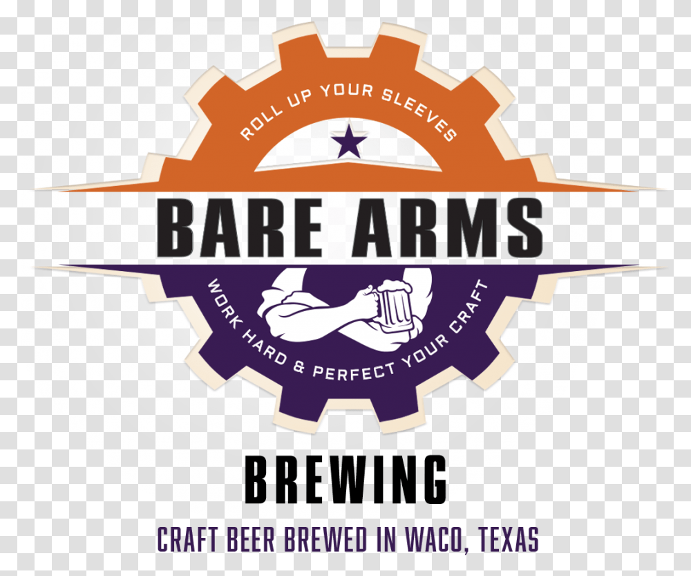 Home Bare Arms Brewing Poster, Logo, Symbol, Advertisement, Text Transparent Png