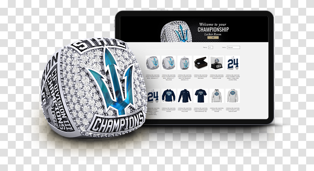 Home Baron Championship Rings Championship Ring Team Qc, Text, Electronics, Flyer, Poster Transparent Png