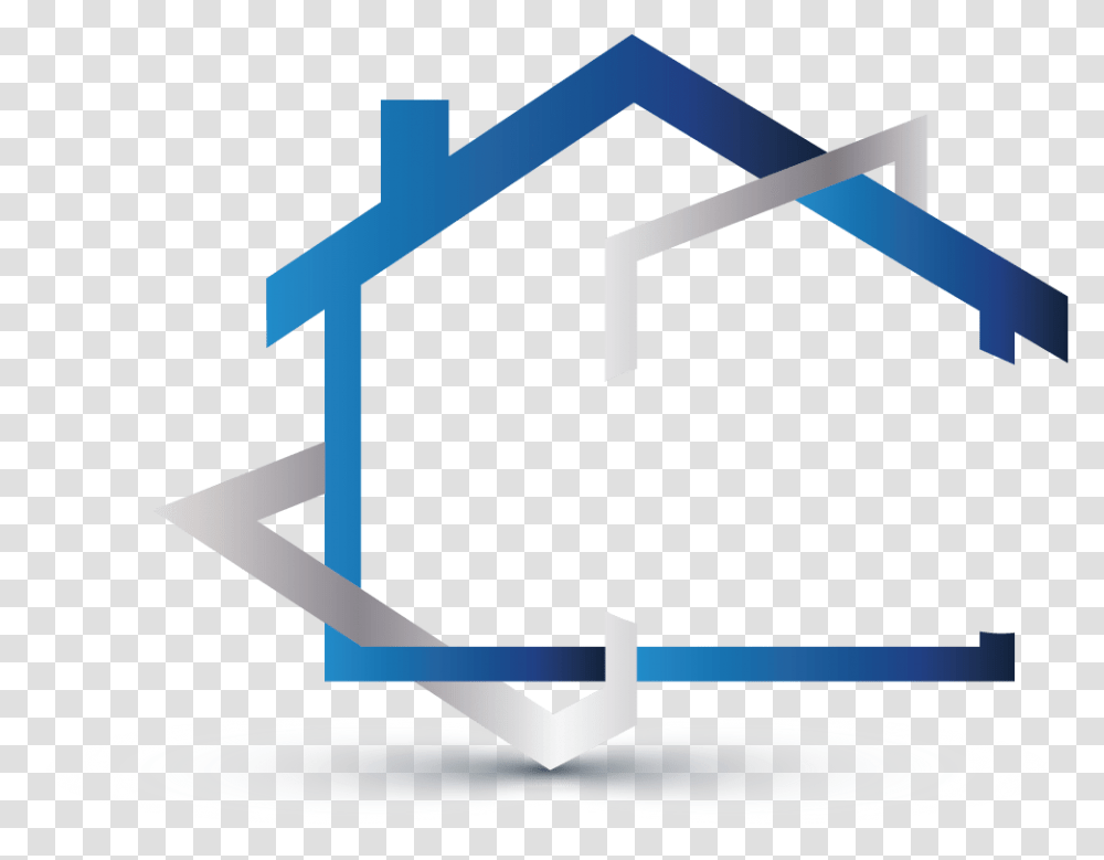 Home Blue Logo House Real Estate, Cross, Sink Faucet, Outdoors Transparent Png