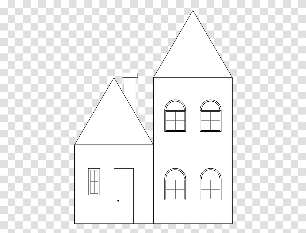 Home Building Linear Design Coloring, Architecture, Neighborhood, Urban, Triangle Transparent Png