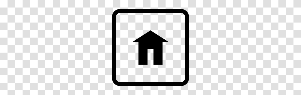 Home Button Of Rounded Square Shape Pngicoicns Free Icon, Sign, Road Sign Transparent Png