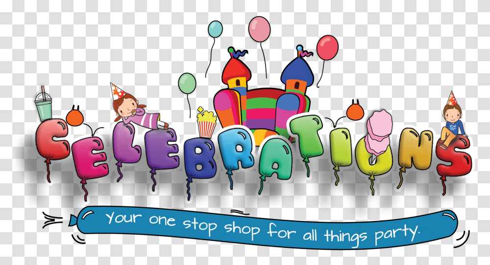 Home Celebrations Party Hire And Bouncy Castles Party Celebrations, Birthday Cake, Food, Doodle Transparent Png