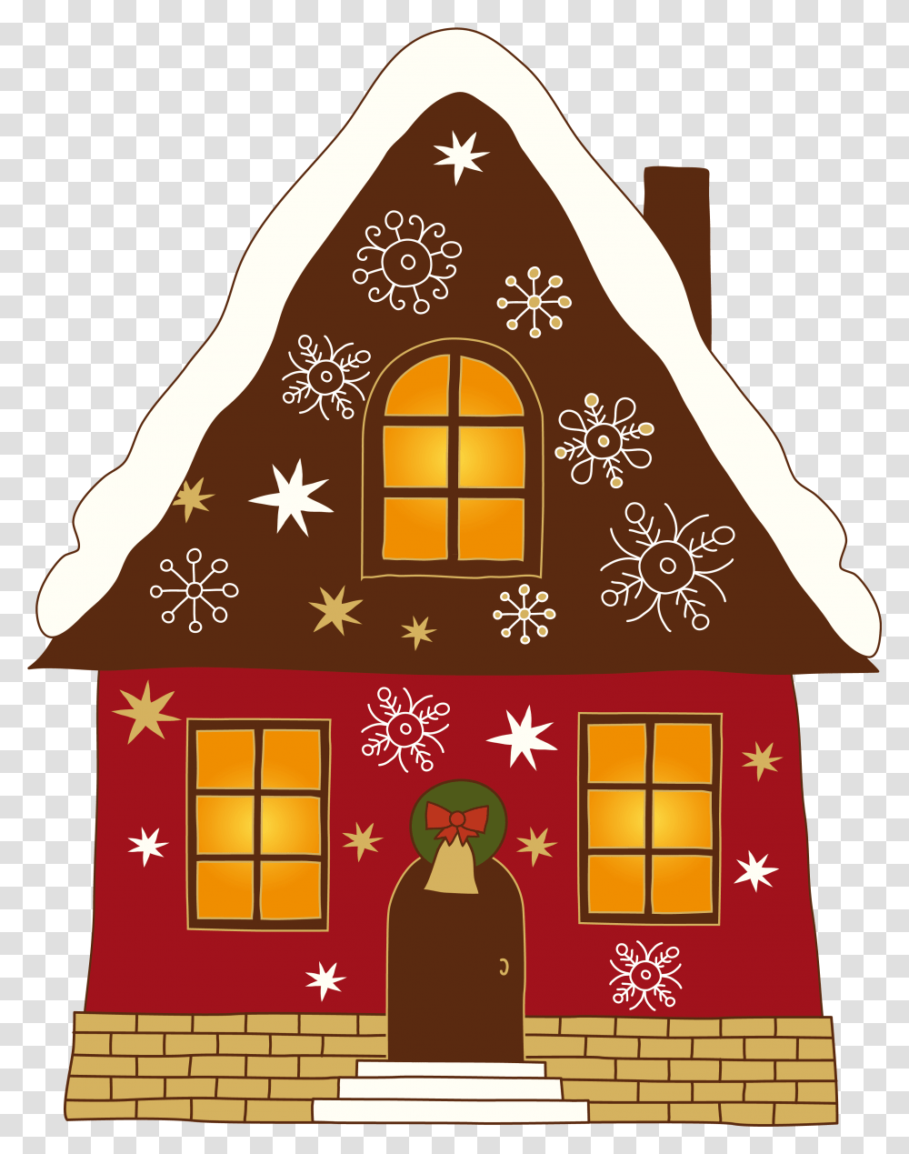Home Clipart Christmas Greeting Card Vector, Housing, Building, House, Neighborhood Transparent Png