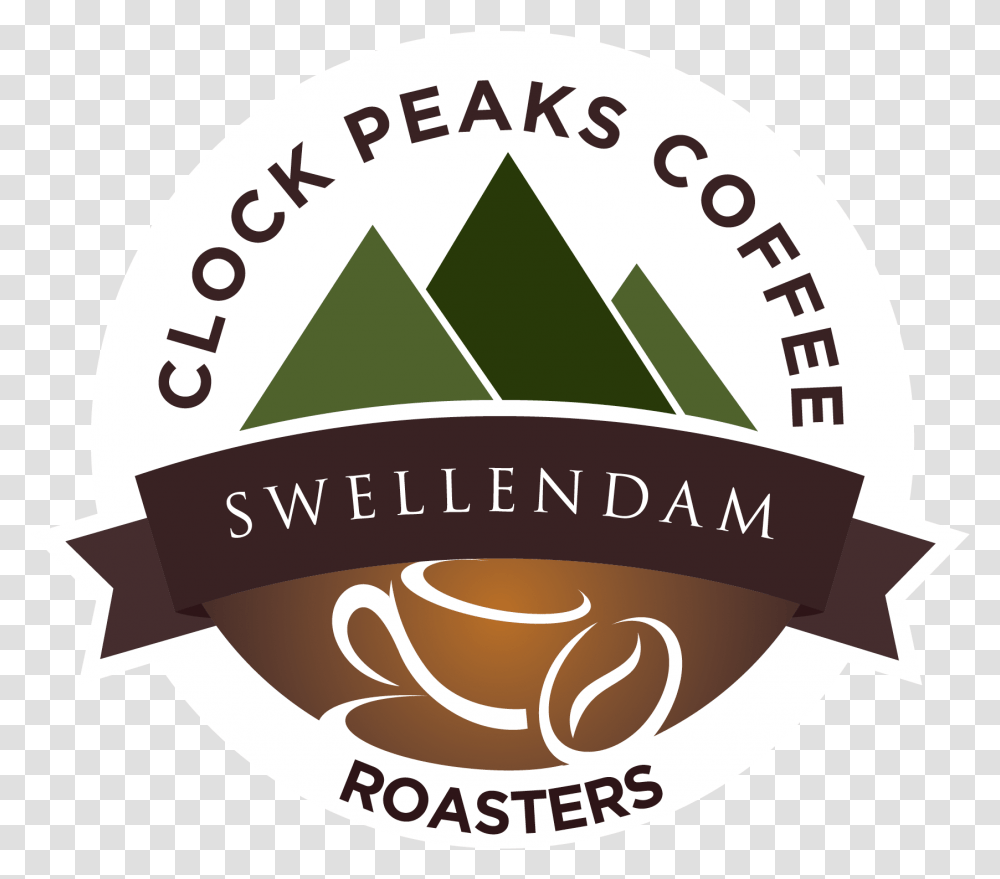 Home Clock Peaks Coffee Graphic Design, Logo, Symbol, Label, Text Transparent Png