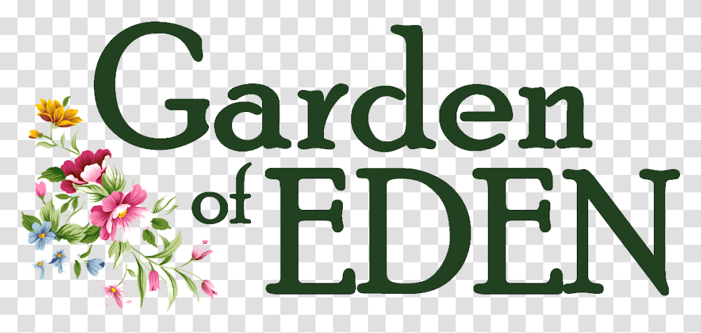 Home Eden Floral Designs Calligraphy, Text, Alphabet, Number, Symbol Transparent Png