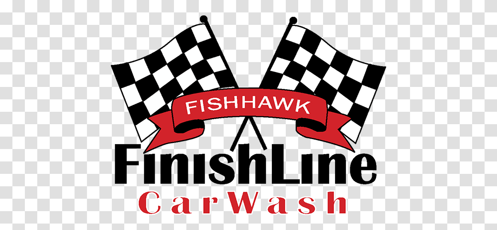 Home Fishhawk Finish Line Car Wash Car Racing Flag, Poster, Advertisement, Text, Label Transparent Png