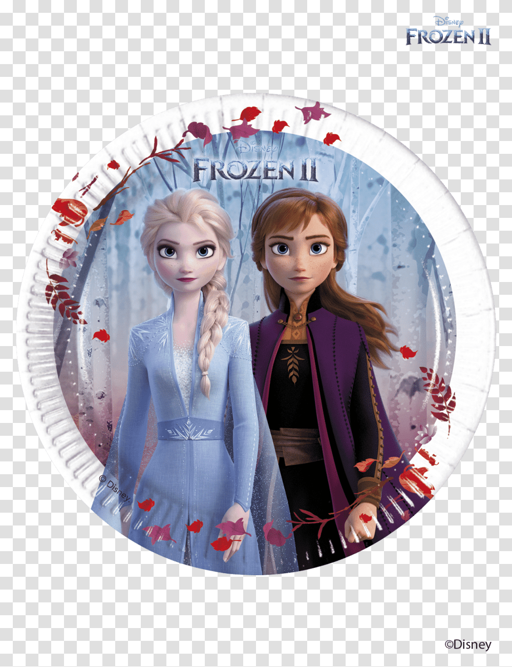 Home Furniture Amp Diy Disney Frozen Pink Princess Anna Frozen 2 Party Plate, Doll, Toy, Person, Human Transparent Png