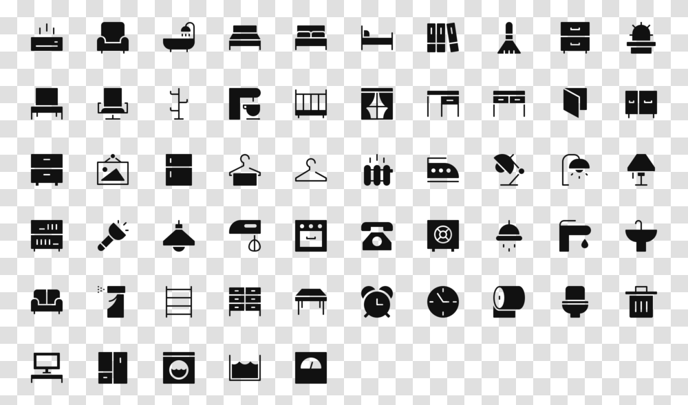 Home Furniture Icons Furniture Icon Free, Alphabet, Scoreboard Transparent Png