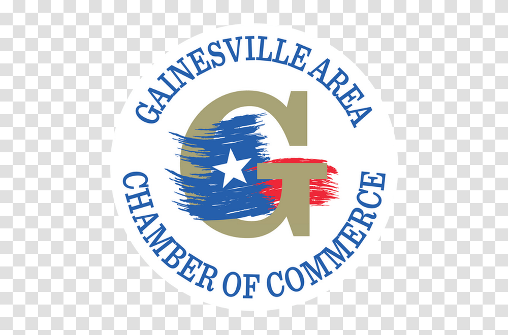 Home Gainesville Area Chamber Of Commerce Tx Circle, Label, Text, Logo, Symbol Transparent Png