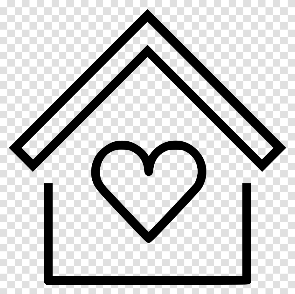 Home Heart Mortgage Protection Icon, Stencil, Triangle Transparent Png