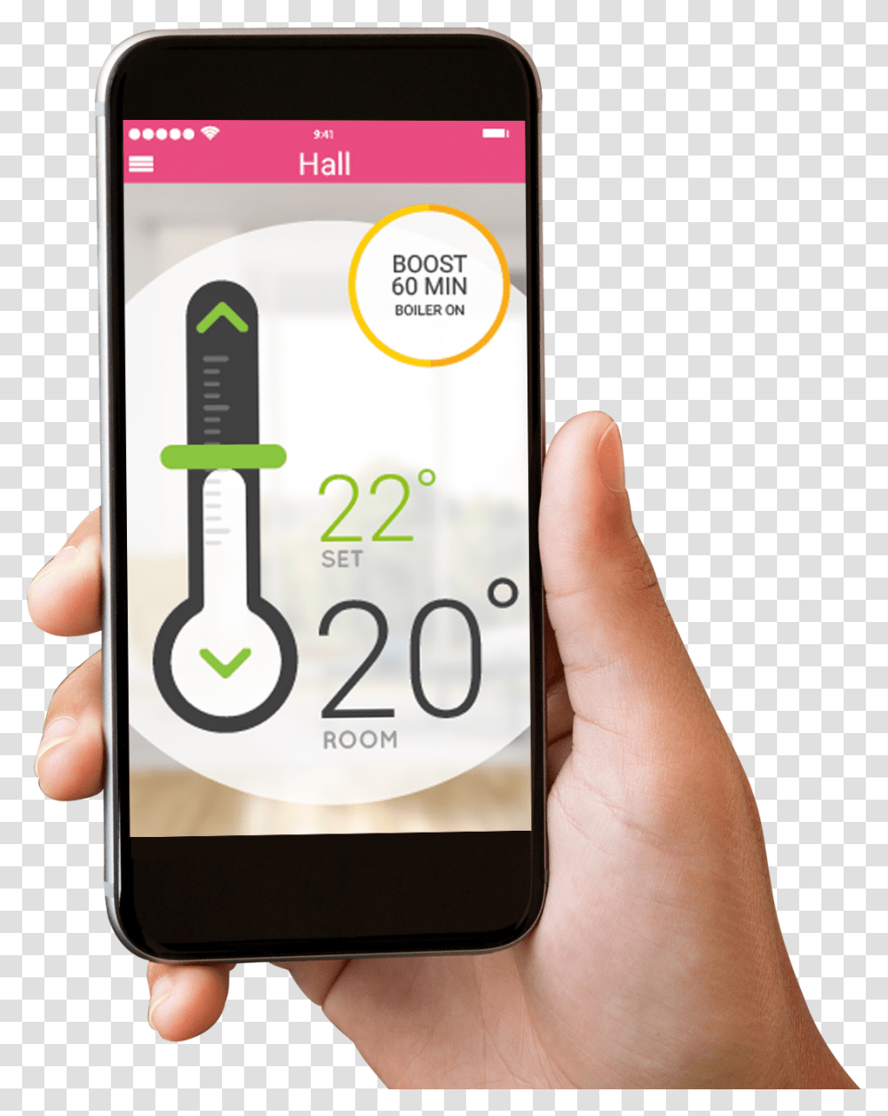 Home Heating App, Mobile Phone, Electronics, Cell Phone, Person Transparent Png