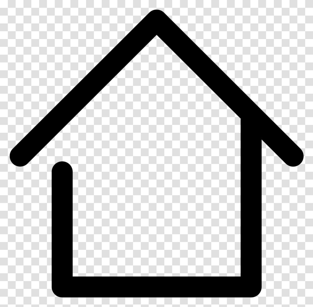 Home House Real Estate Comments House Icon, Triangle, Stencil Transparent Png