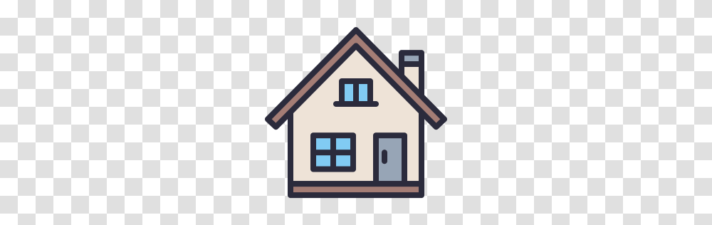 Home Icon Outline Filled, Cottage, House, Housing, Building Transparent Png