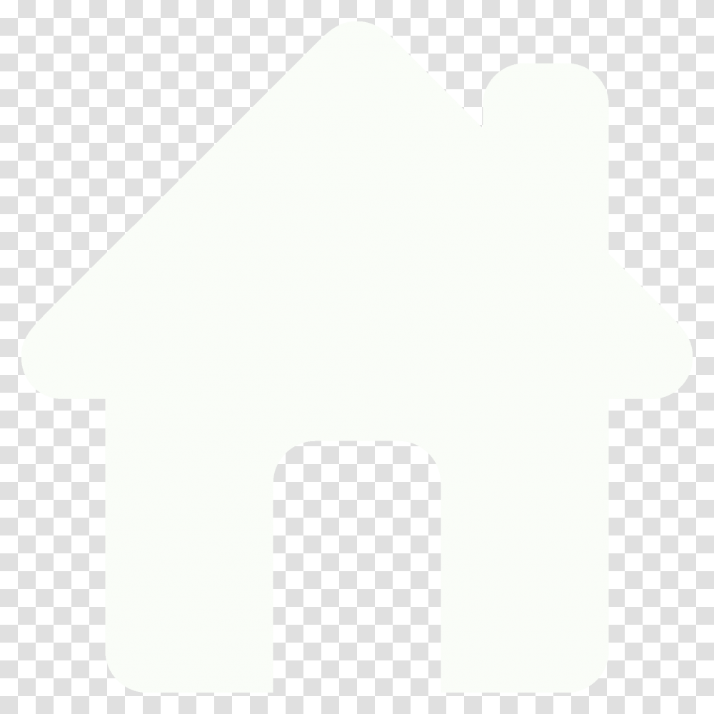 Home Icon White, Stencil, Triangle Transparent Png