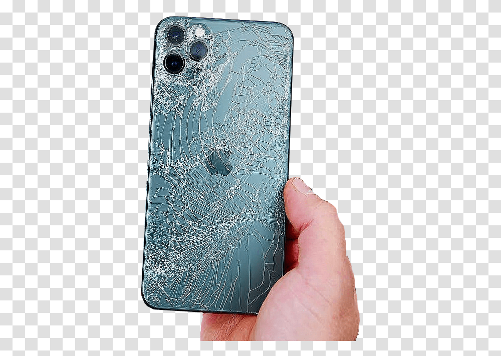 Home Iphone Back Broken, Electronics, Person, Human, Mobile Phone Transparent Png